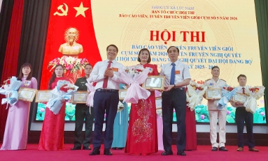  Bắc Ninh: Thí sinh Vũ Thị Vân (Lục Nam) giành giải Nhất Hội thi báo cáo viên giỏi cụm số 5
